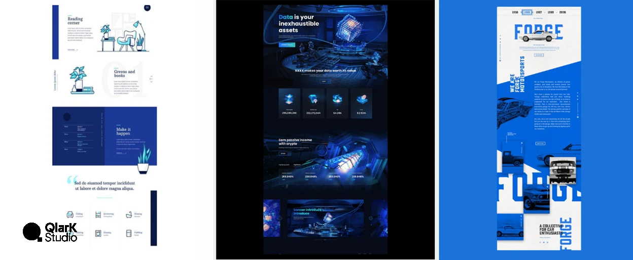 web design inspiration-qlark studio