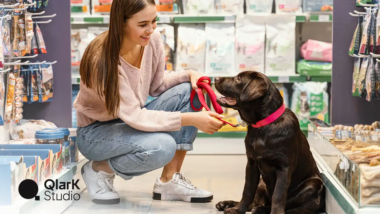 professioneel ontwerp voor een dierenwinkel website